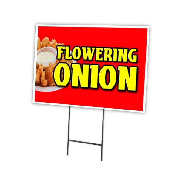 Signmission Flowering Onion Yard Sign & Stake outdoor plastic coroplast window, C-2436 Flowering Onion C-2436 Flowering Onion - main